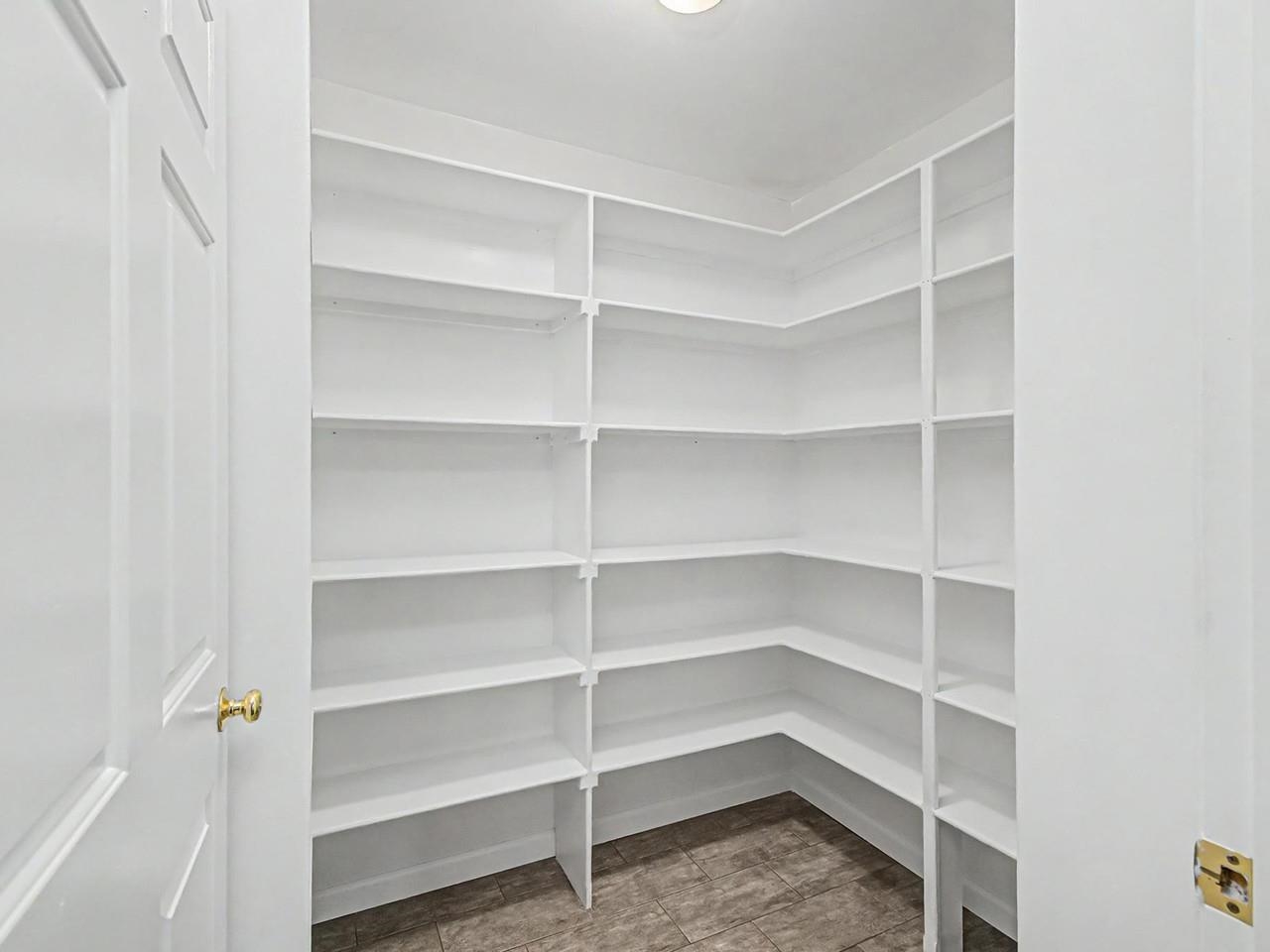 Spacious pantry closet