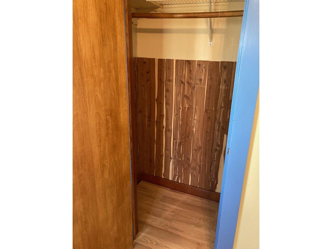 Half-Lined Cedar Closet