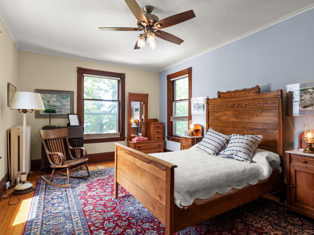 Sunlit bedrooms