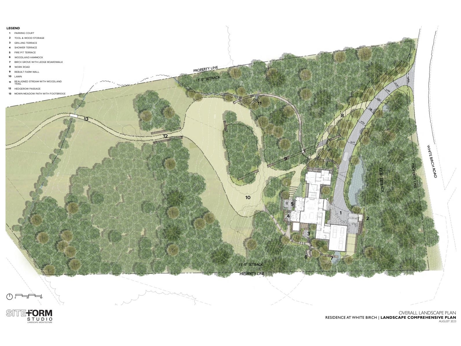 Landscaping rendering