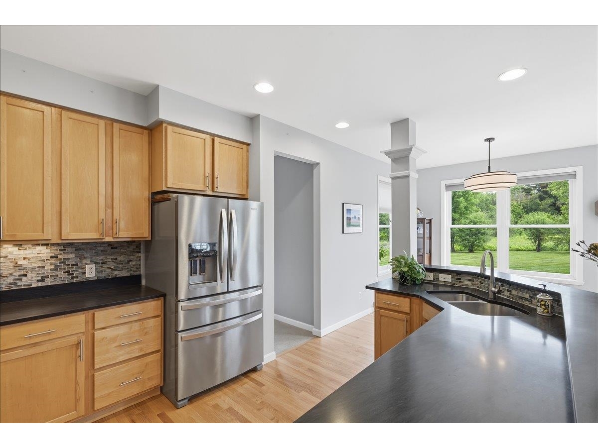 Quality maple cabinets and Brazilian granite countertops