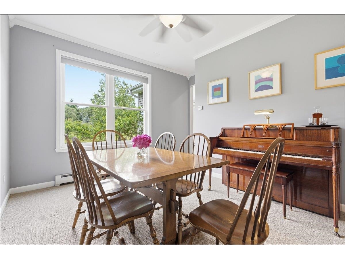 Nice dining room overlooks back yard