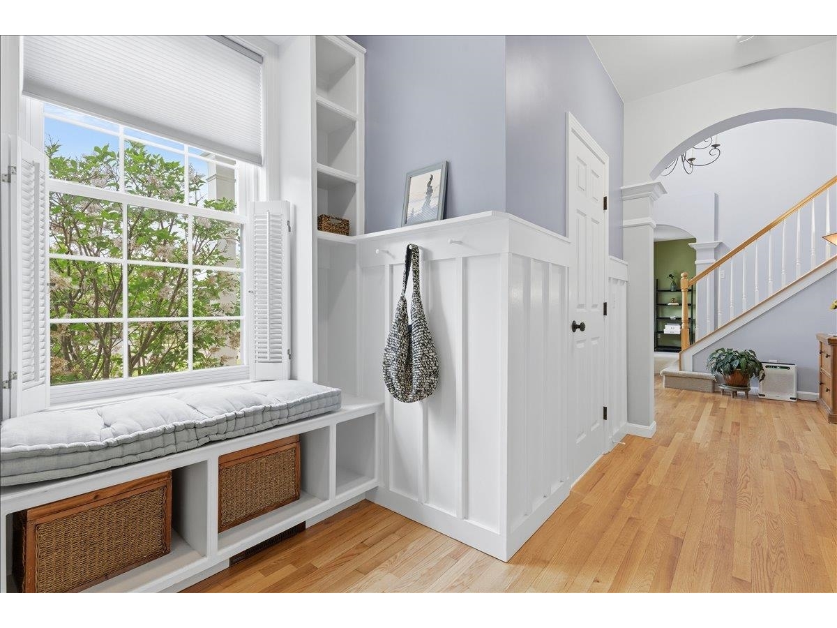 Custom built-ins for storage in mudroom area