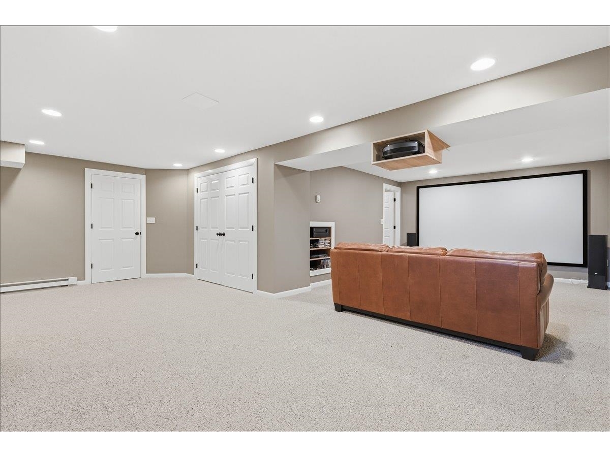 Large family room runs front to back
