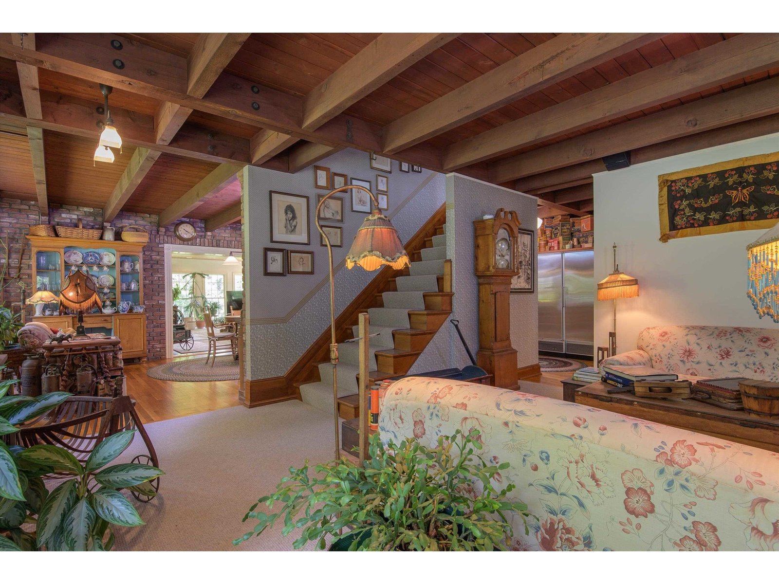 Classic central staircase home
