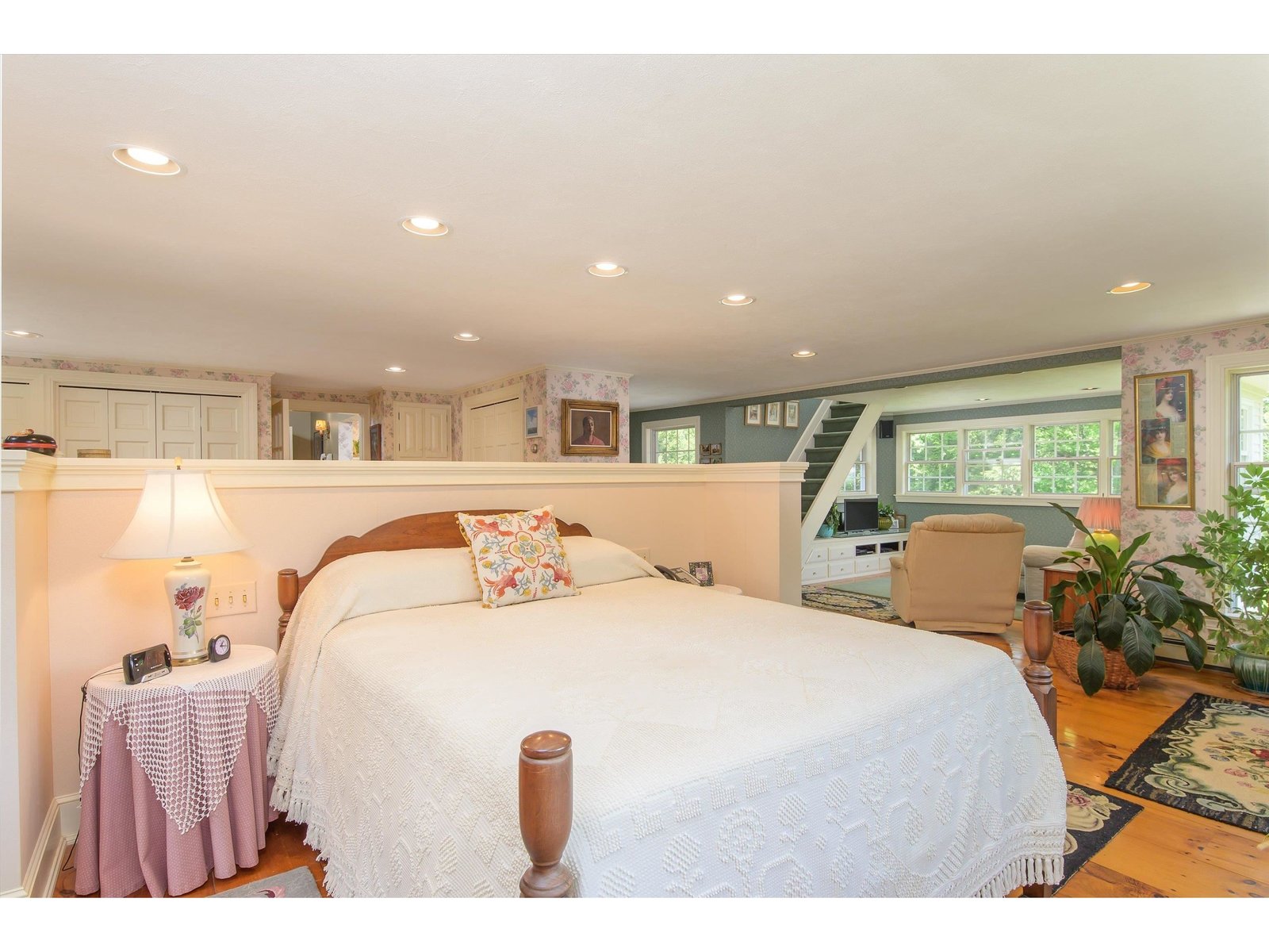 Spacious primary bedroom