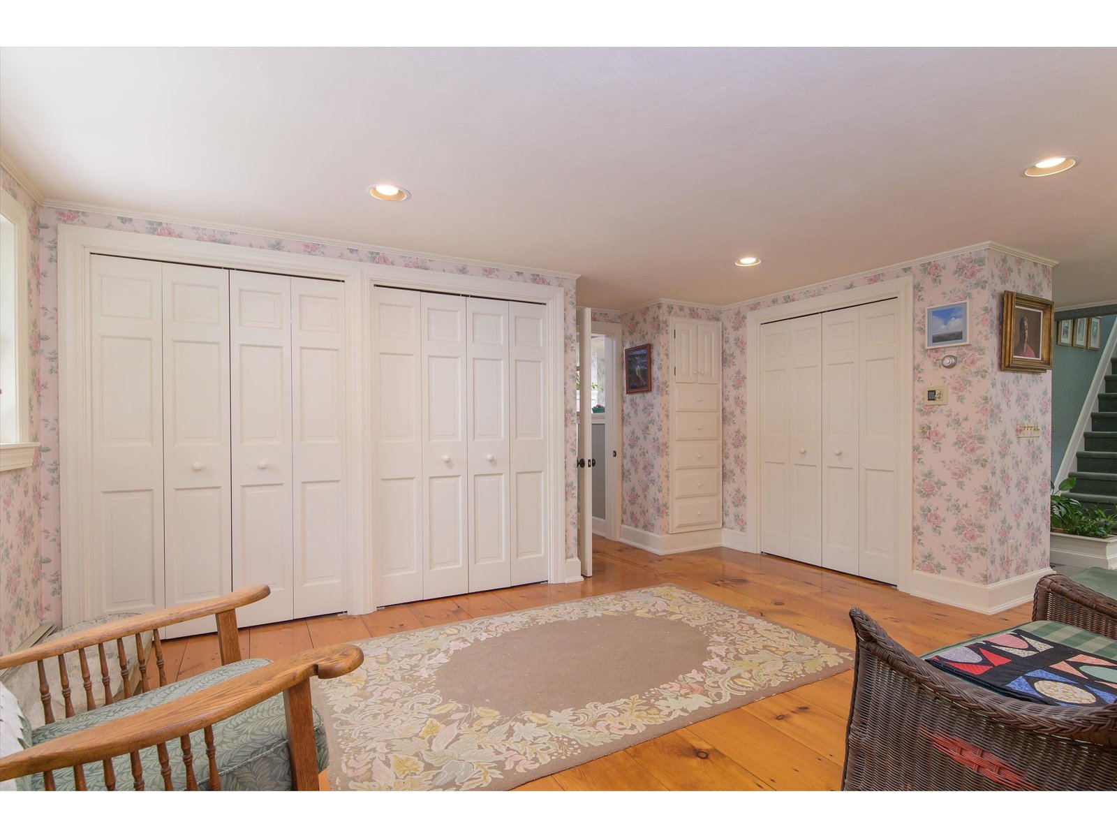 Additional closets in the primary bedroom