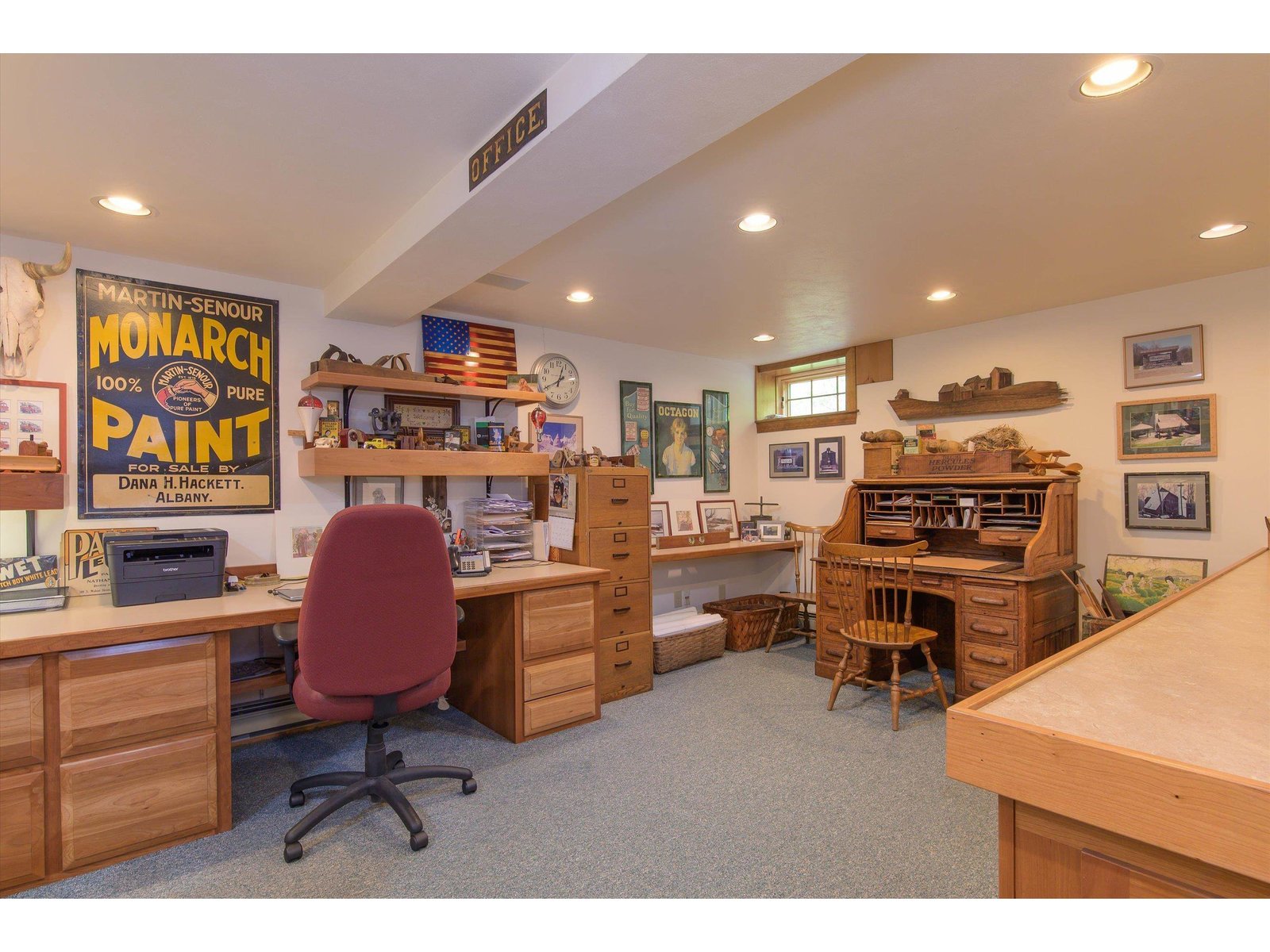 Lower level office