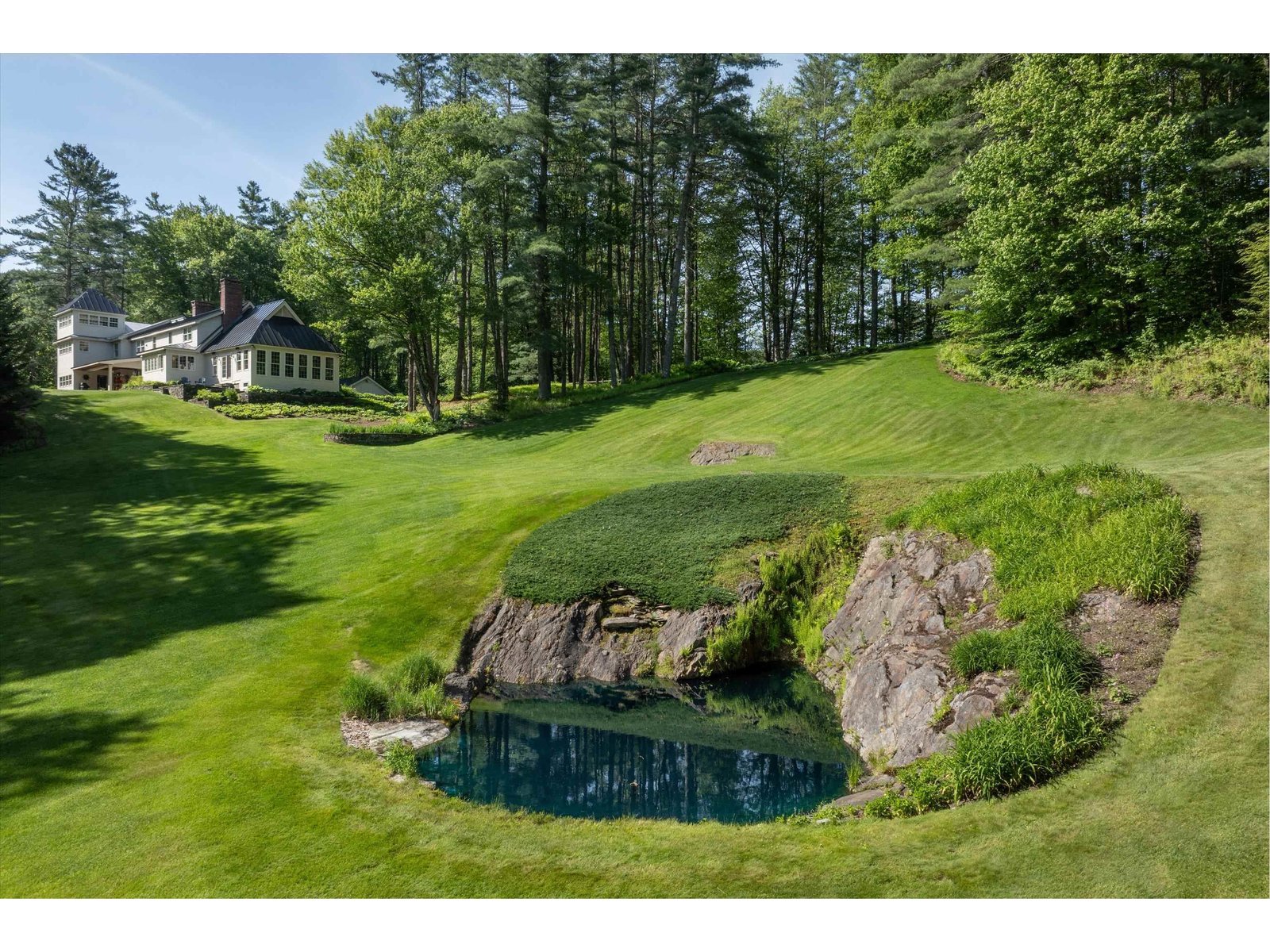 7 foot deep clear glacial pool