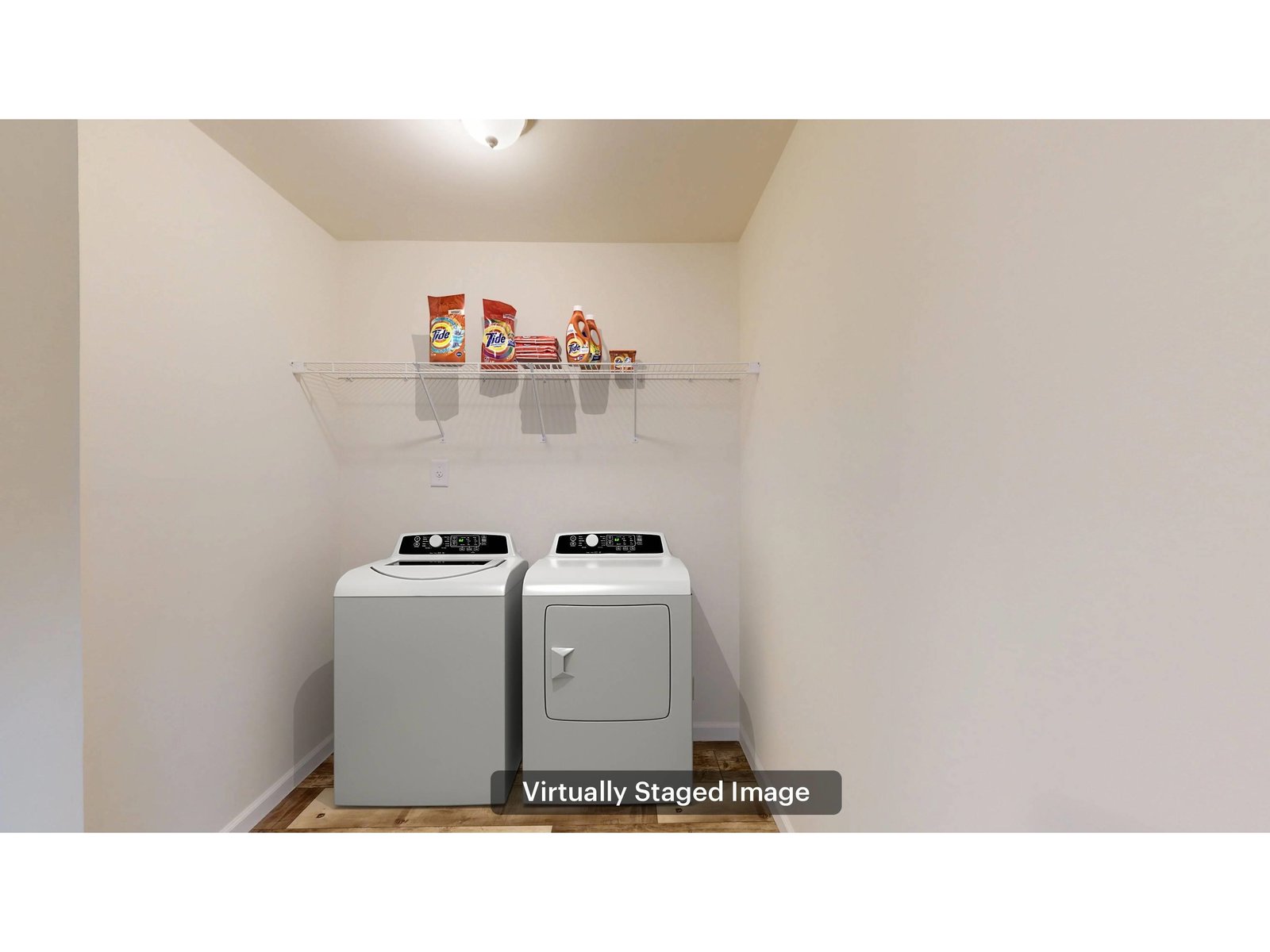 Virtually staged (there is NOT a washer/dryer included)