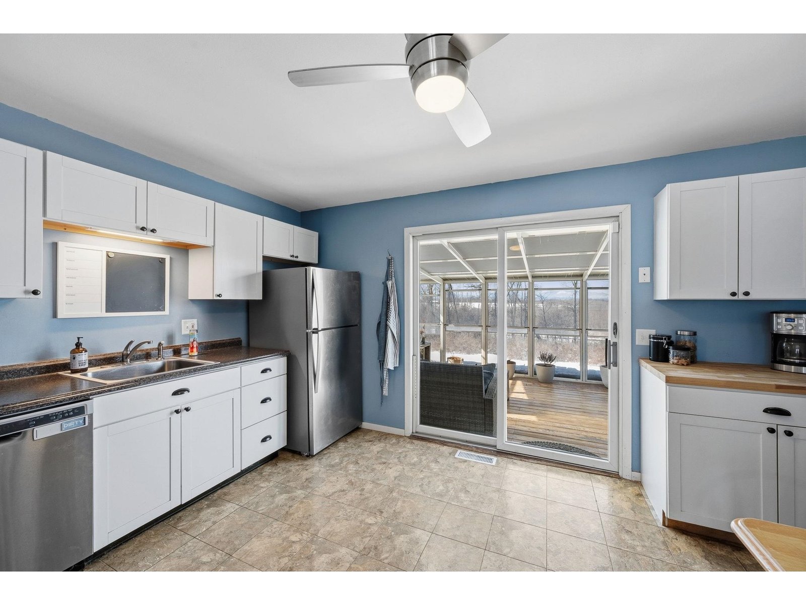 Kitchen to sun porch
