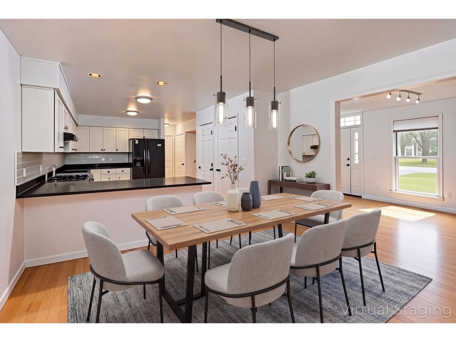 Dining/Kitchen Virtually Staged