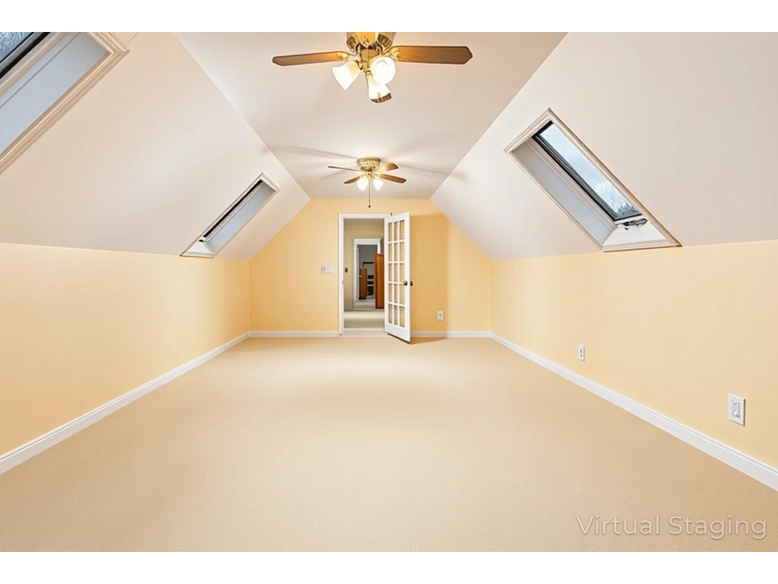 Primary Bedroom Reverse Virtually Empty