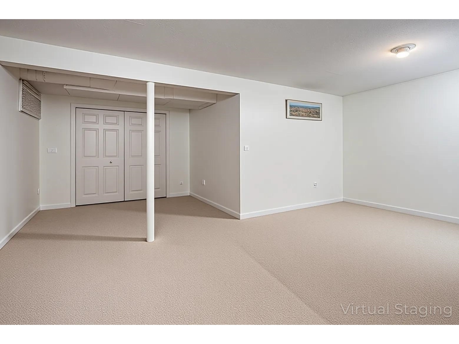 Basement Bonus Room Virtually Empty