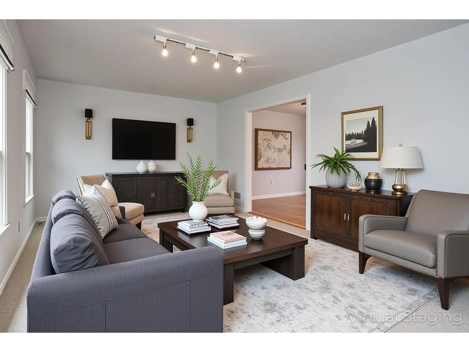 Living Room Virtually Staged
