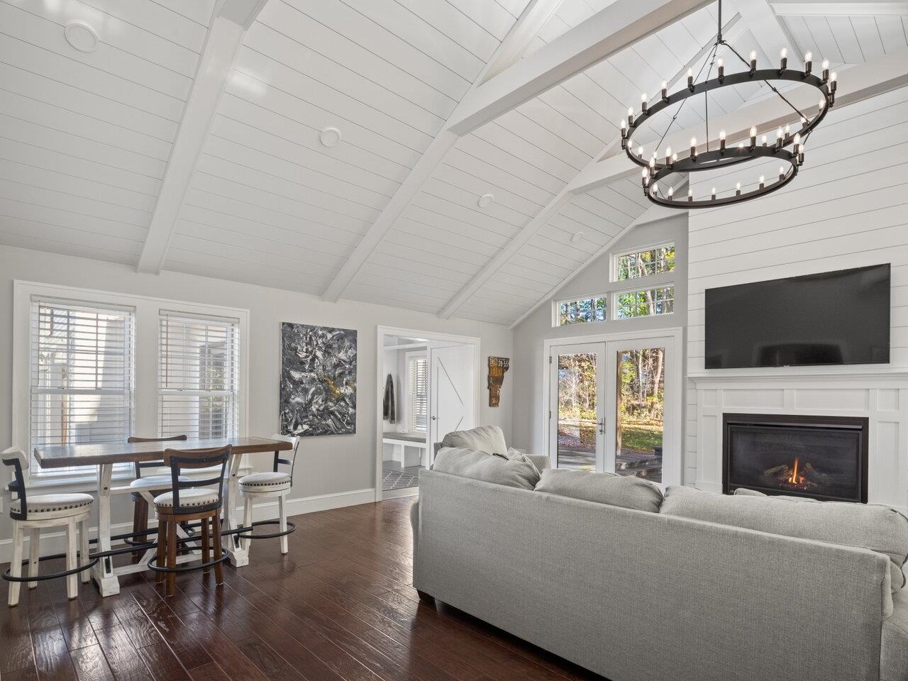 Open living/dining
