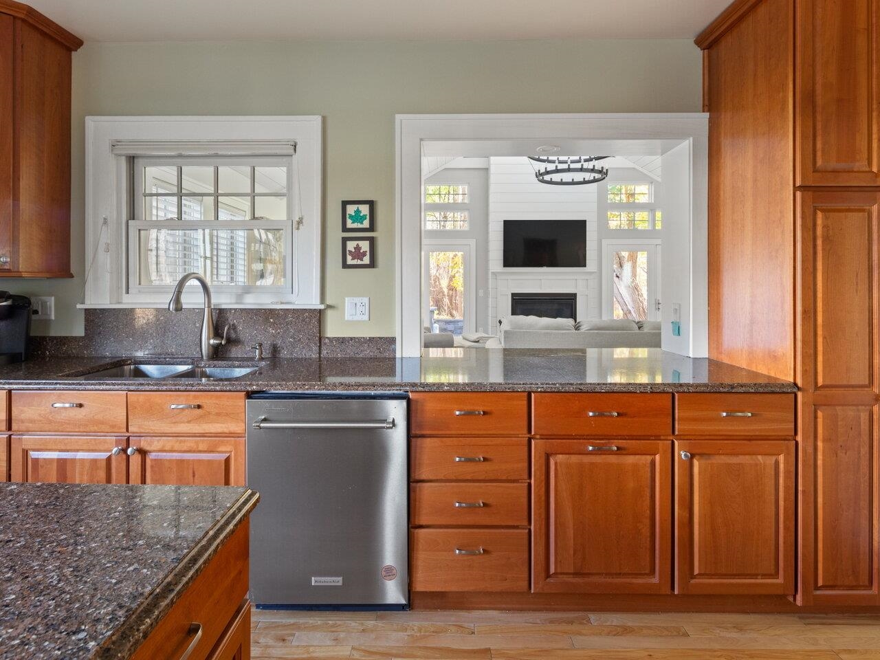 Pass-thru to family room