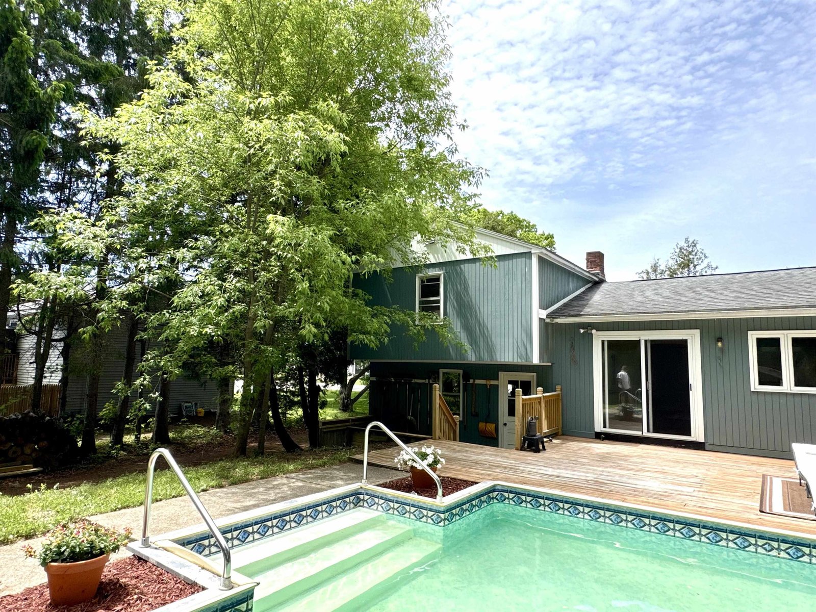 Rear with Pool