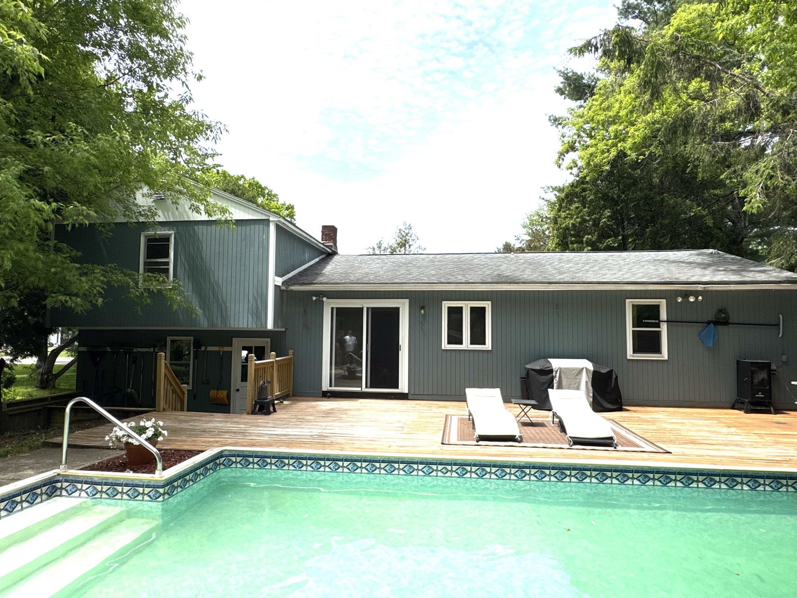 Rear with Pool