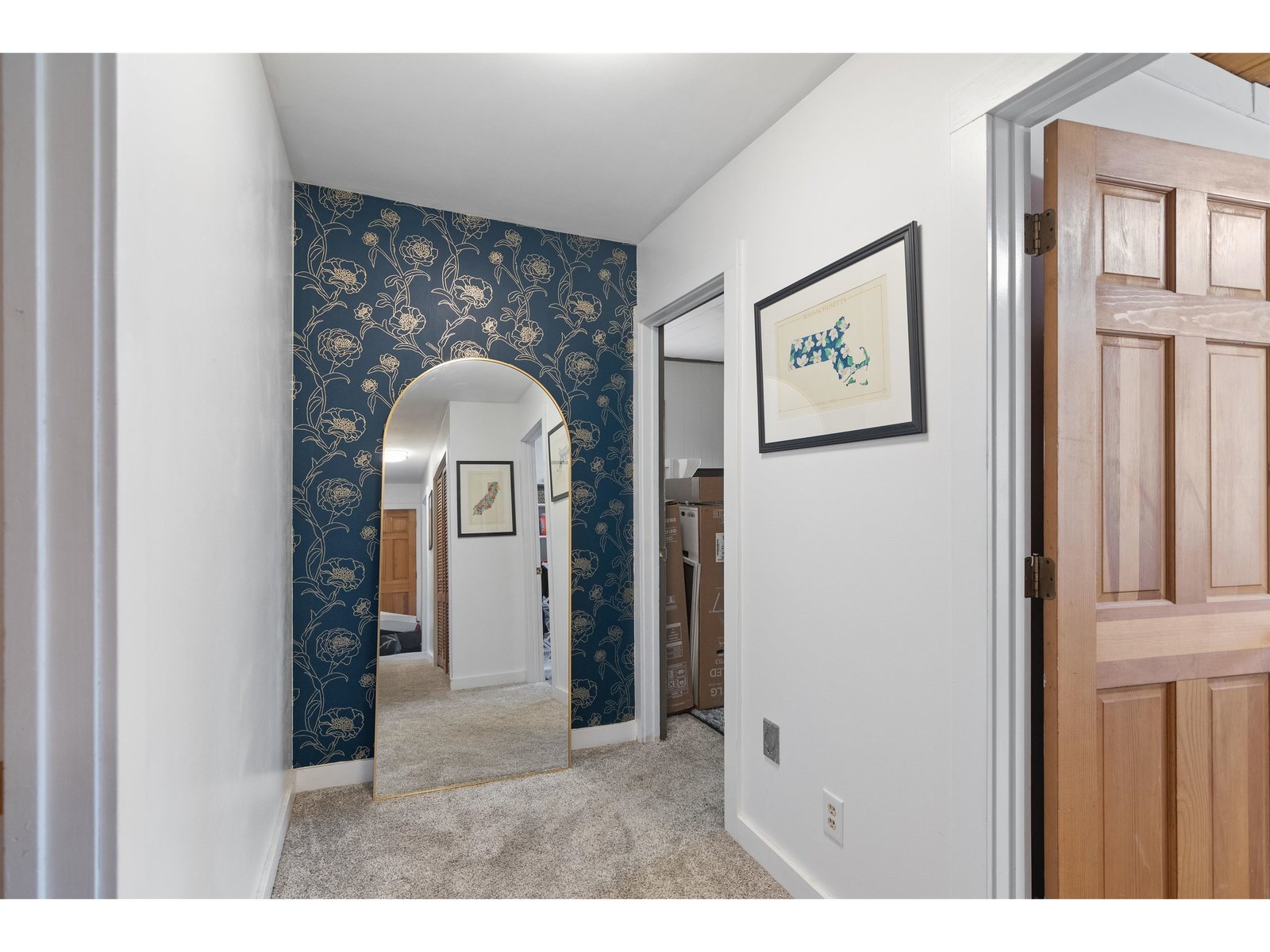 Accent Wall in the hallway of bedrooms on First floor