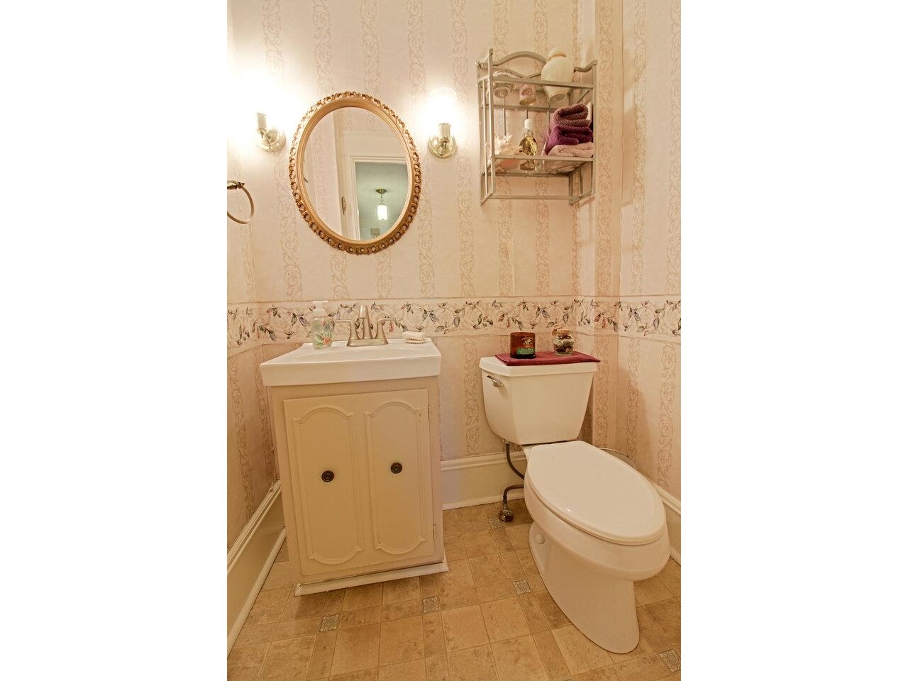 Powder Room on 1st Floor
