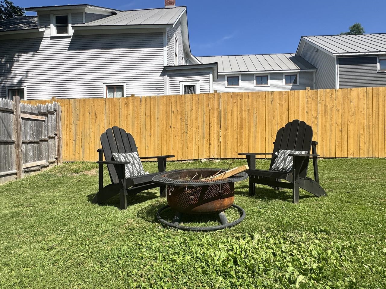 Fenced yard