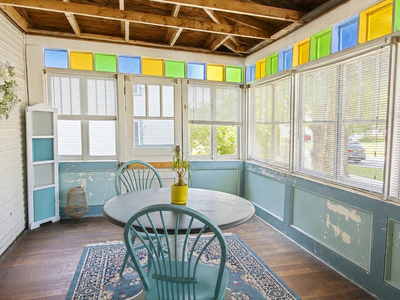 Enclosed front porch