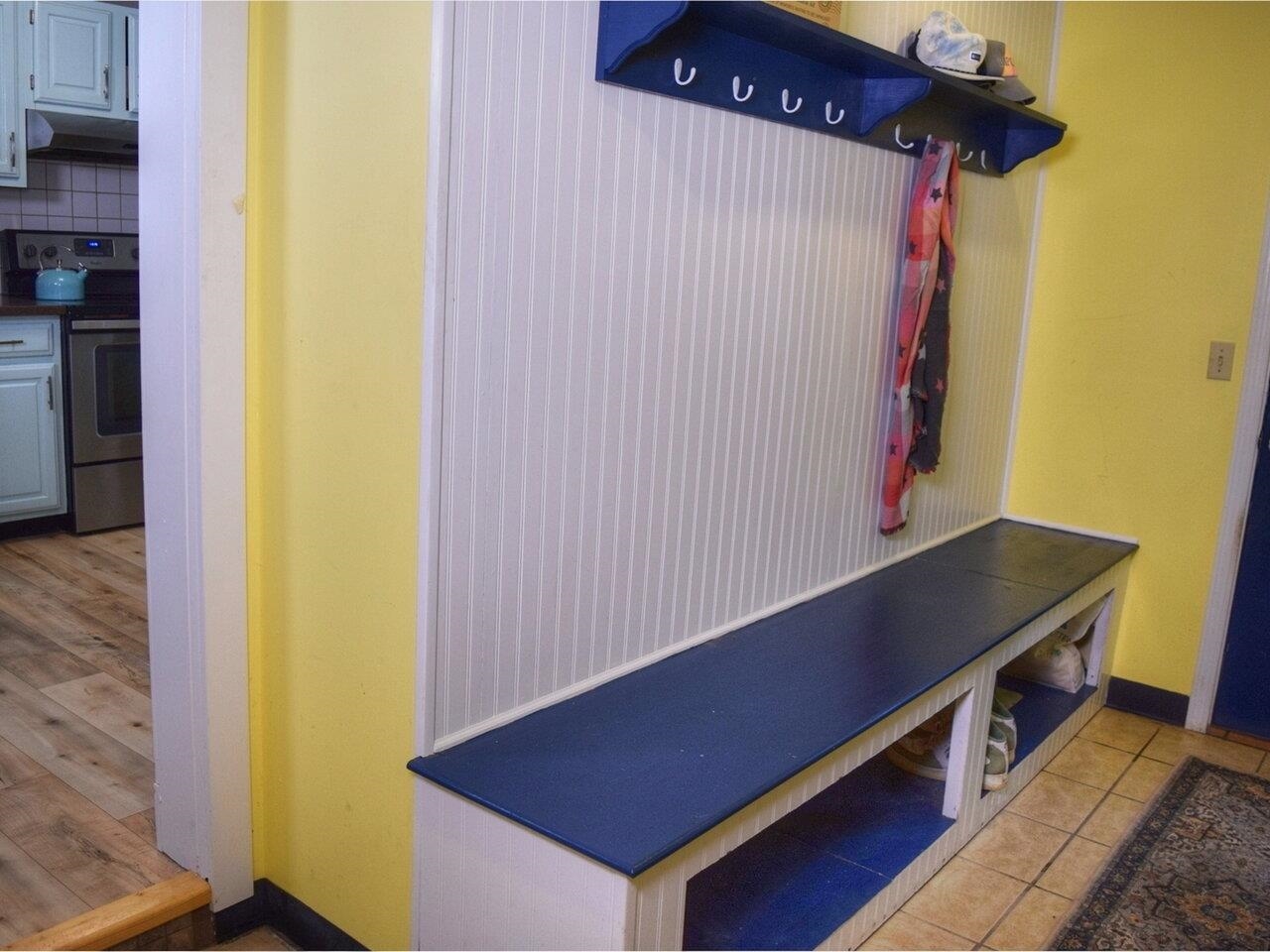 Mudroom entry from garage