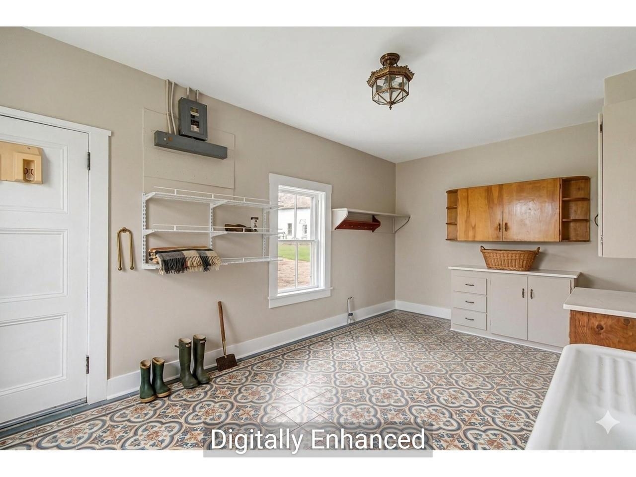 Bright utility room