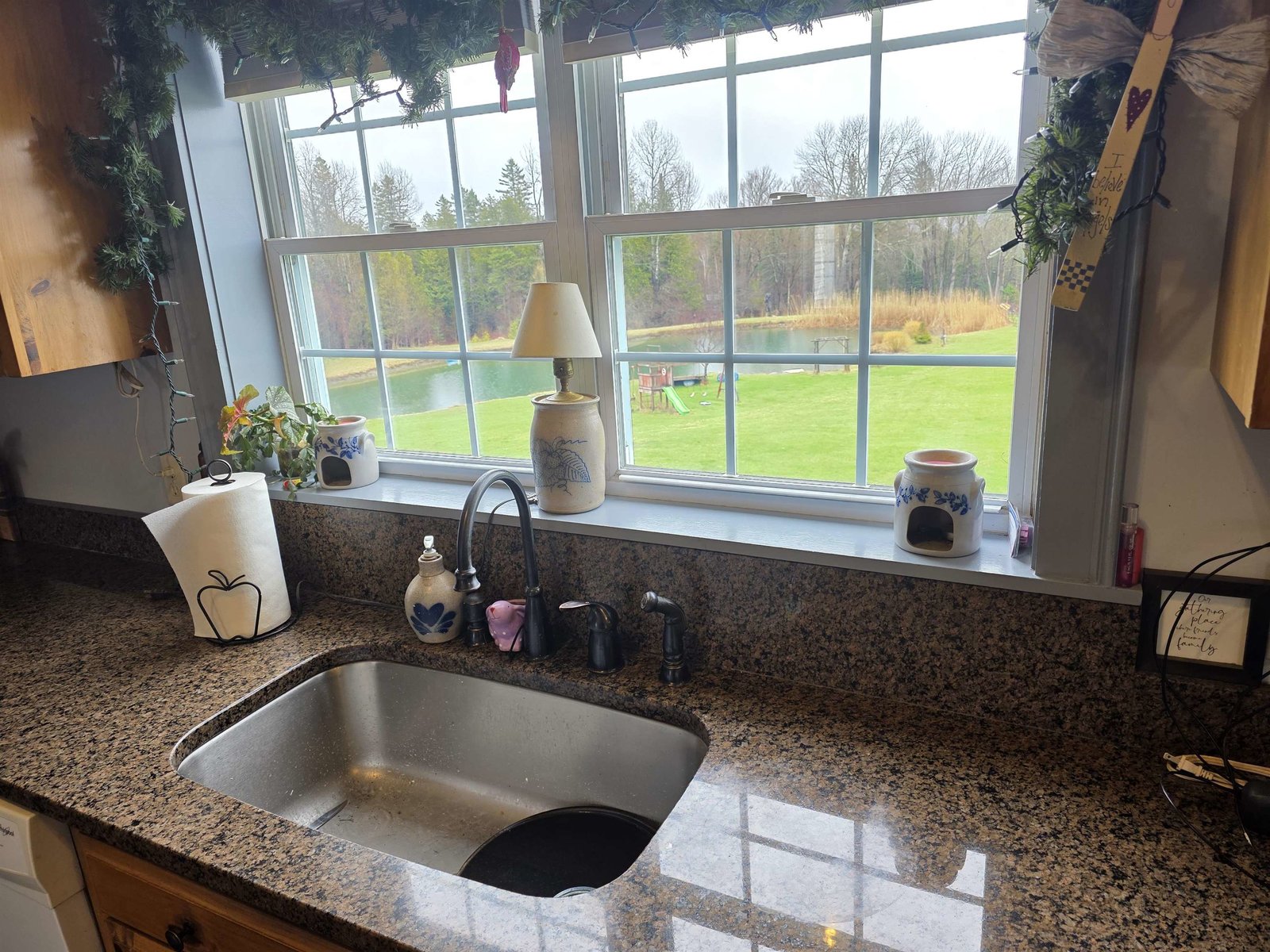 Nice view positioned at the kitchen sink