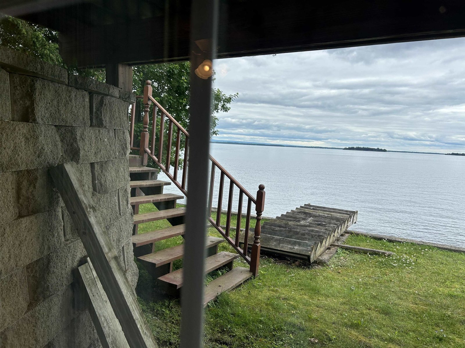 Privacy on upper and lower levels.