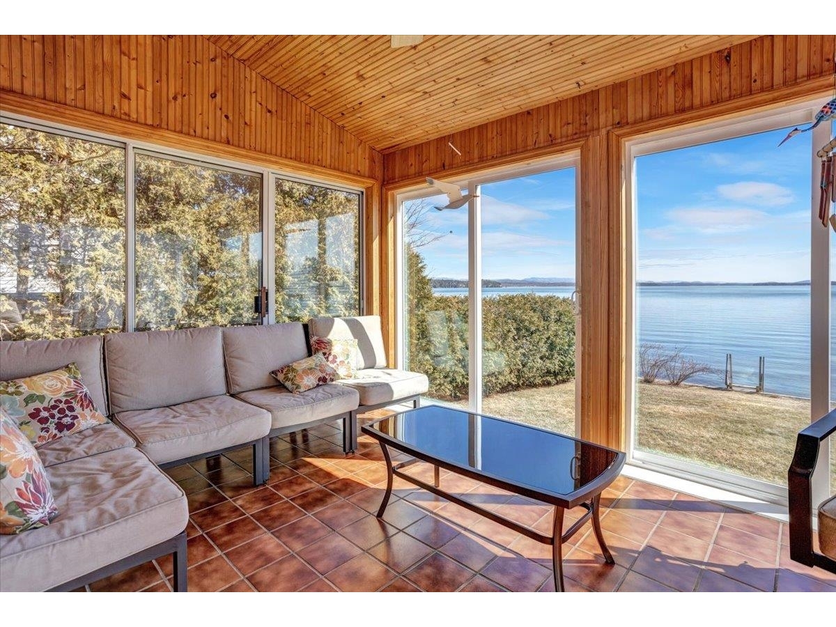 Warm up with the wood burning fire place.