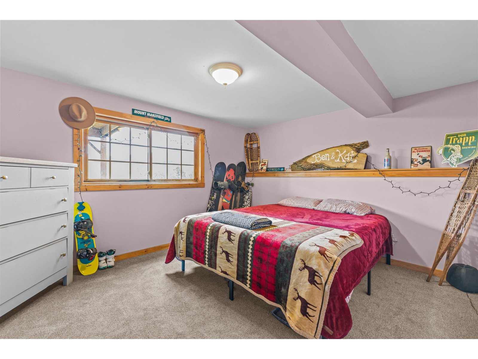 Bedroom on the lower level.