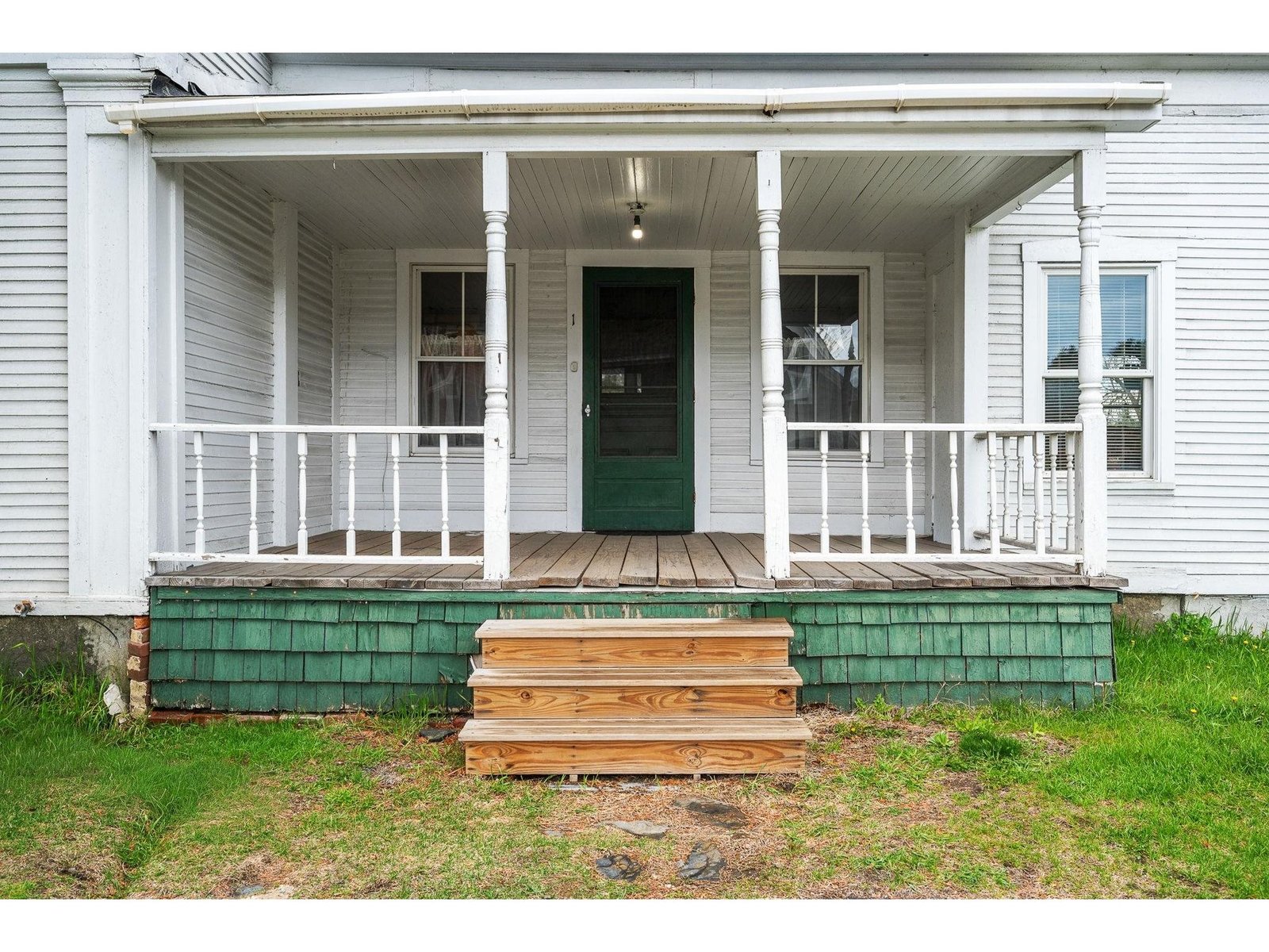 Covered porch entrance