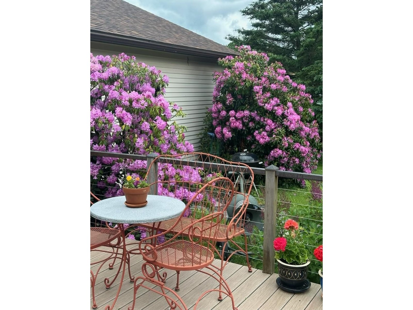 Enjoy the deck when weather is nice