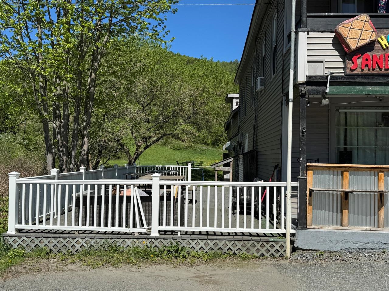 Large Deck Overlooking River