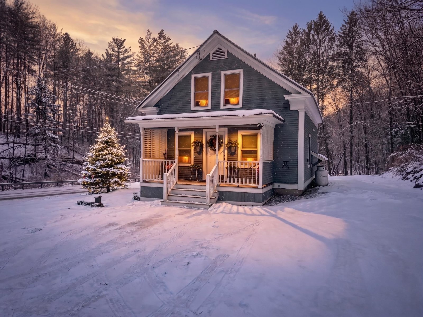 Winter Sunset - Welcome Home