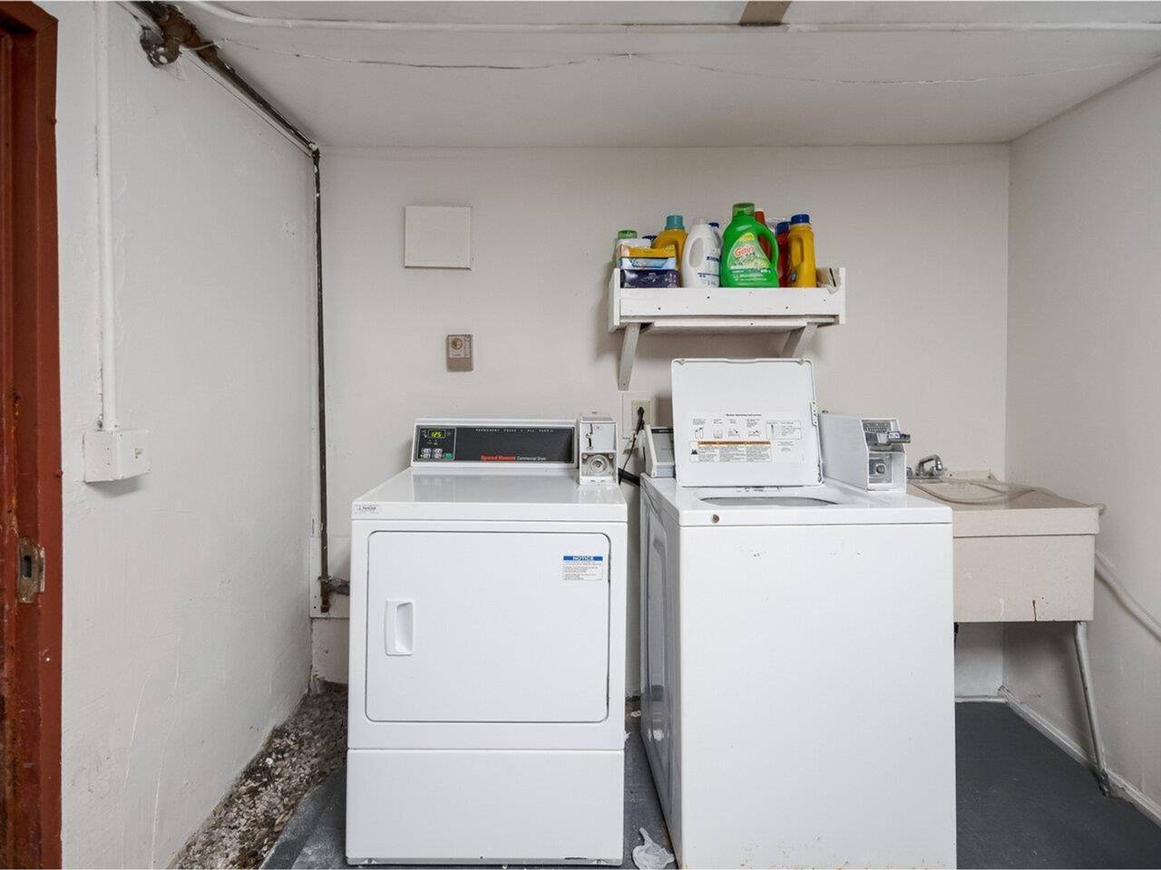 Shared laundry in the basement