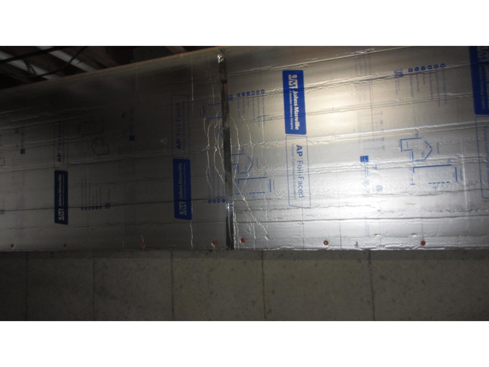 Foam Board Insulation in Basement