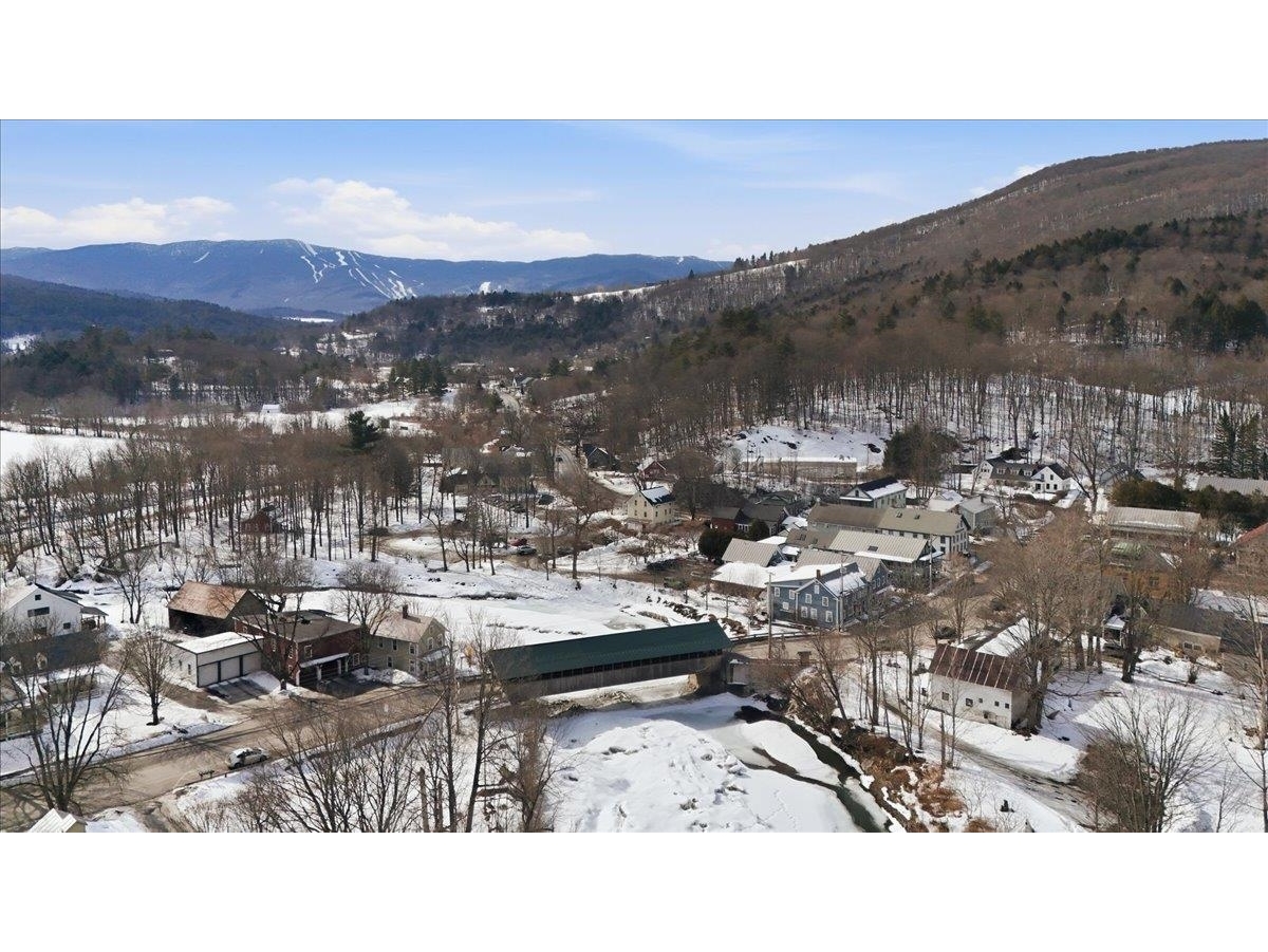 Cross the covered bridge into Waitsfield village