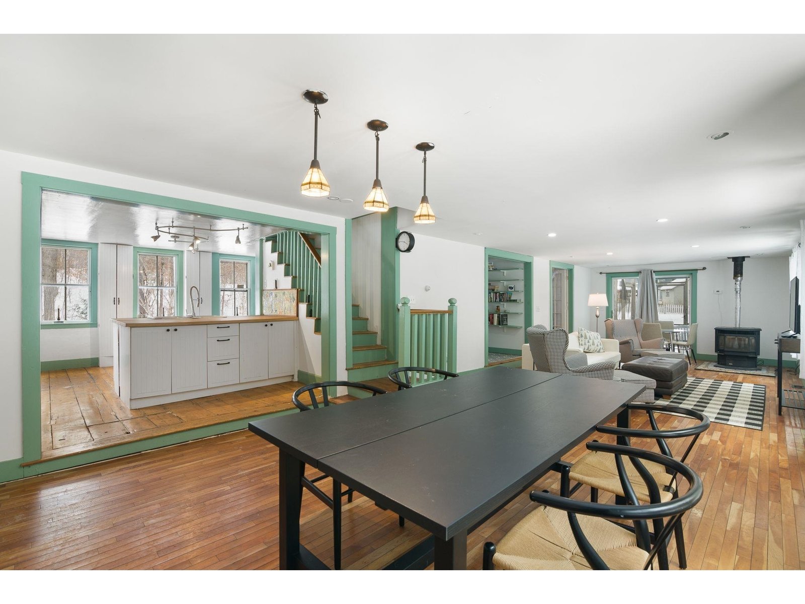 Wonderful open concept.