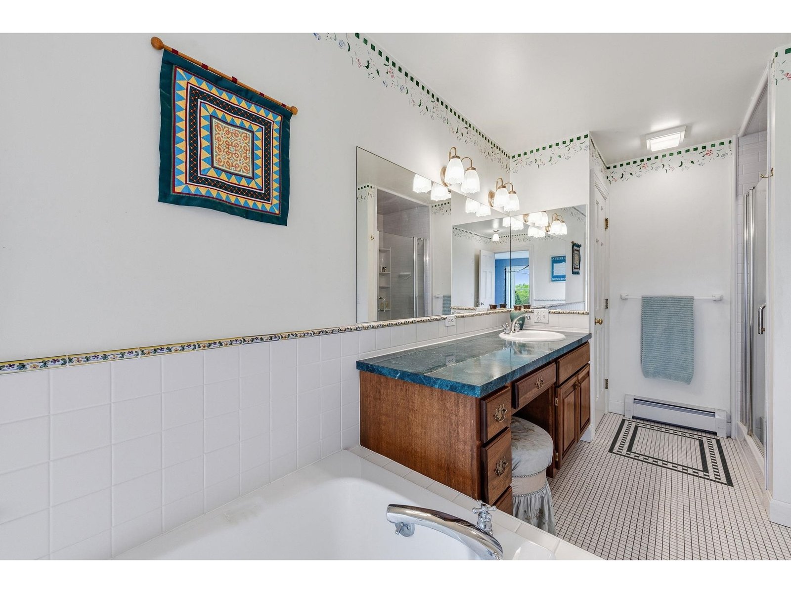 Attached bathroom and walk-in closet