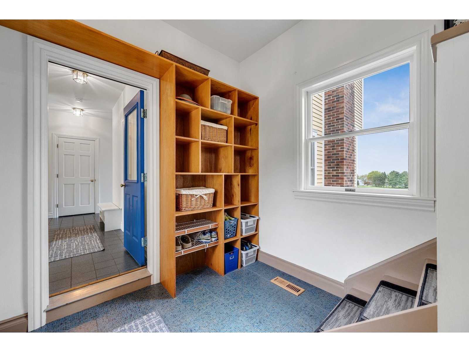 Mudroom off garage