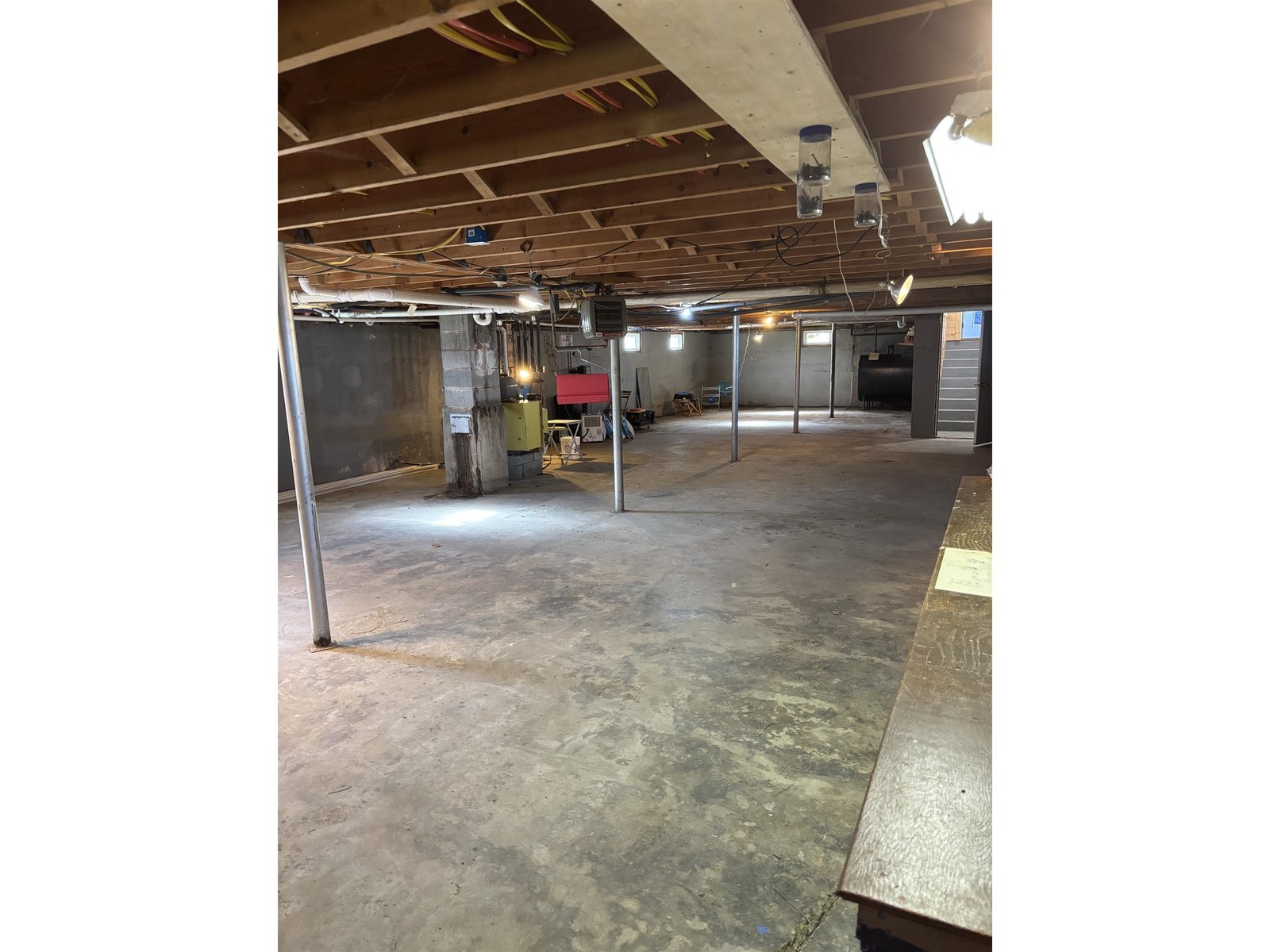 Unfinished basement