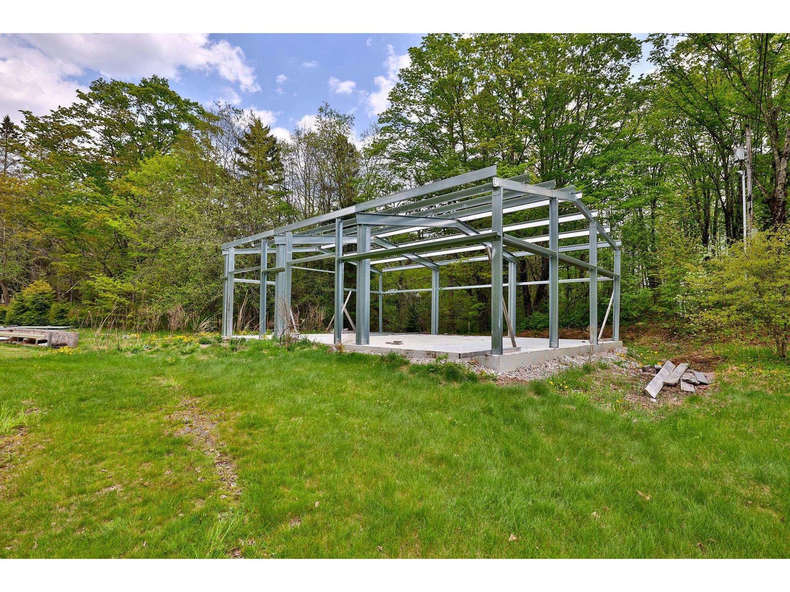 Foundation and Framing for Metal Building