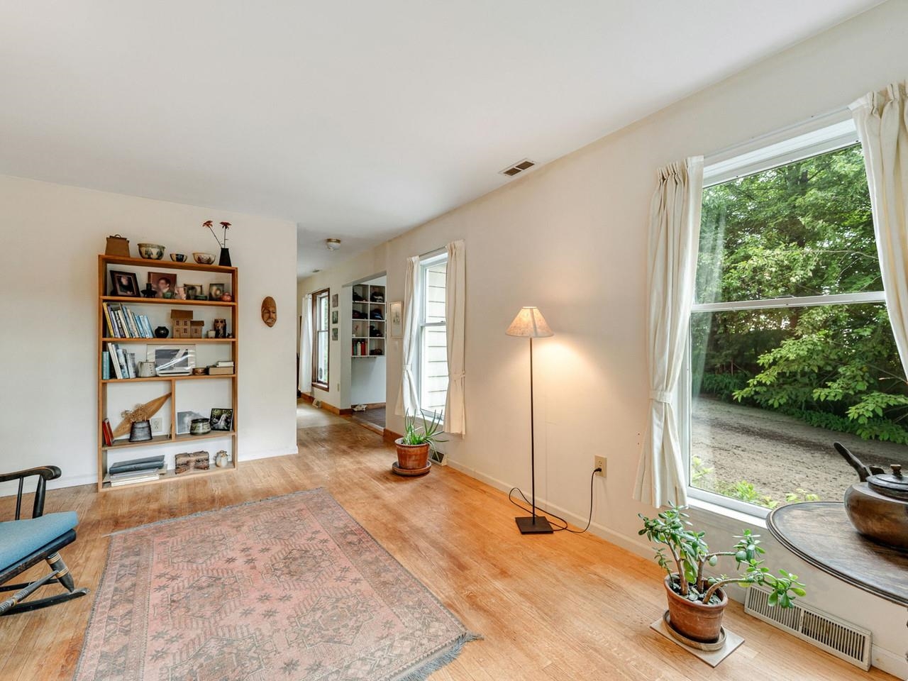 Wood floors throughout