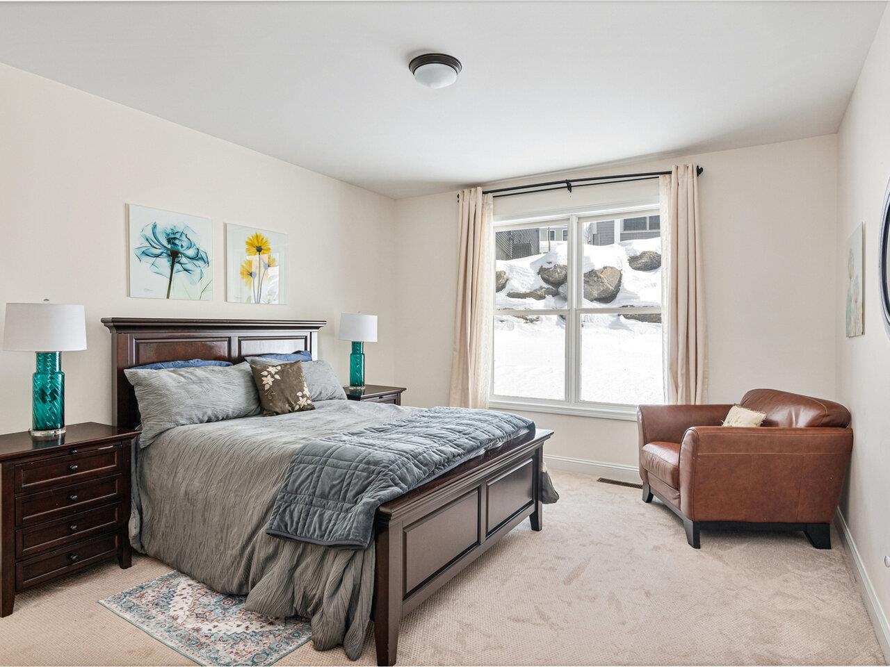 Spacious primary bedroom