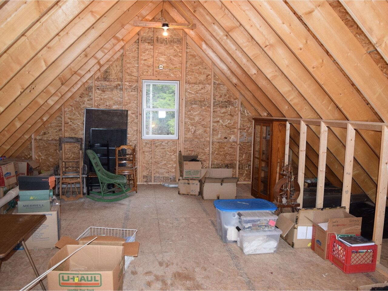 Unfinished Attic over Garage!