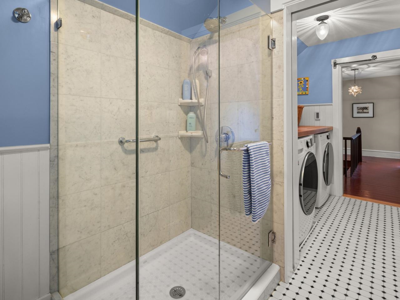 Large walk-in shower