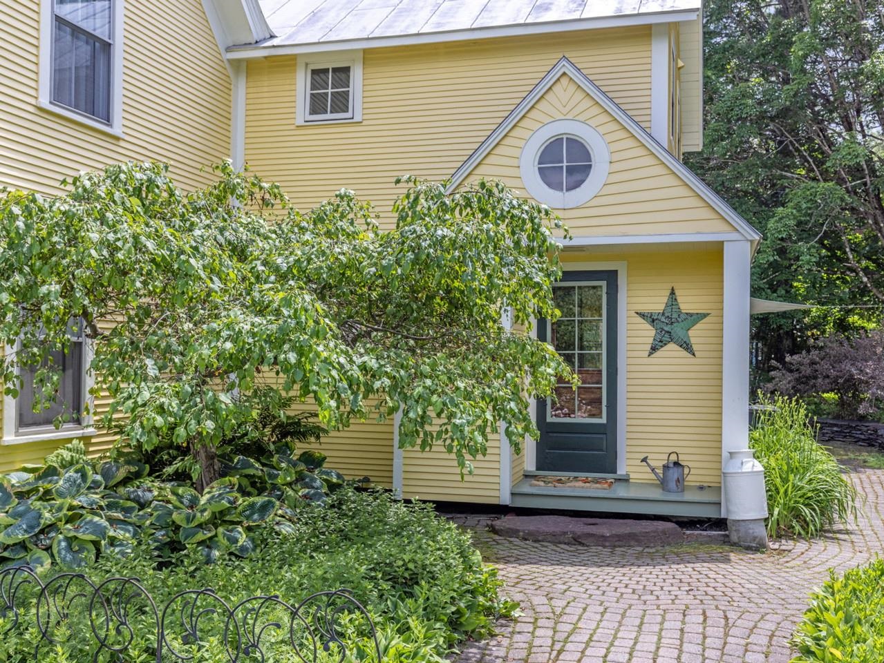 Private paver back entrance